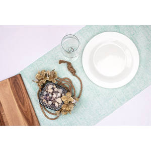 Rouleau de nappe imprimée Strauss turquoise 0,40x48m, tissu doux et absorbant, B2B - Product Image 2