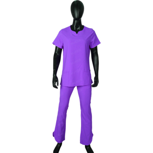 Tenues d'infirmière Blaze Fight Wear, ensembles de blouses d'hôpital à manches courtes, col montant, tissu sergé, unisexe, pour usage quotidien - Product Image 1