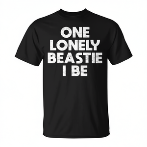 T-shirt One Lonely Beastie I Be, chemise promotionnelle noire pour hommes - Product Image 2
