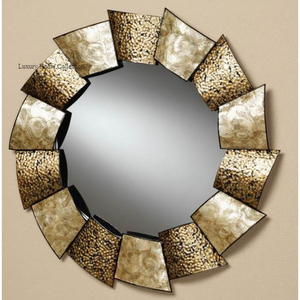 Round Shape Pallets Design Latest <b>Wall</b> <b>Mirror</b> Antique Style Metal Breathtaking <b>Wall</b> <b>Mirror</b> Design Attractive Look <b>for</b> Vanity - Product Image 1