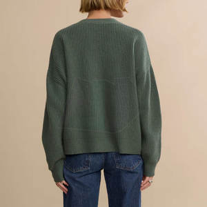 เสื้อคาร์ดิแกนผู้หญิงสไตล์คลาสสิกสำหรับฤดูหนาว ผ้าถักนุ่มสบาย ระบายอากาศได้ดี ดีไซน์เพื่อความสบาย ใช้งานได้ยาวนาน เหมาะสำหรับการใช้งานในชีวิตประจำวัน - Product Image 6