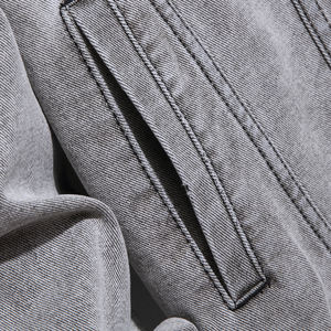 Chaqueta de mezclilla azul Vintage para hombre de estilo clásico en 3 colores primavera y otoño nuevo abrigo vaquero informal de algodón elástico ropa de marca para hombre - Product Image 6