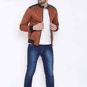 Nouveautés, veste bomber légère imperméable de couleur unique, vente chaude, article frais, style fermeture éclair, vestes bomber tendance pour hommes - Product Image 2
