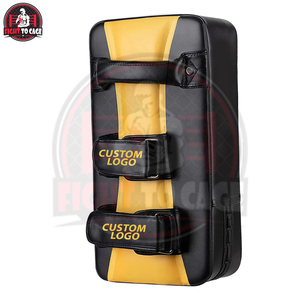 Black Golden Color PVC/Leather Boxing Kick <b>Shield</b>-Fully Customized Impact Resistant Wholesale Rate for Boxing/MMA Training - Product Image 3