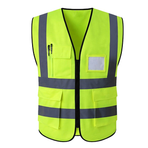 Gilet de sécurité haute visibilité pour homme, conforme à la norme ANSI Classe 1 et EN ISO 20471 Classe 2, imperméable, avec éclairage LED, pour la sécurité routière, taille personnalisable - Product Image 5