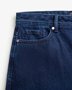 กางเกงยีนส์ทรงตรงขาสั้นของผู้ชายสไตล์ลำลองระบายอากาศได้ดีแต่งลาย3D กลางเอวสำหรับฤดูใบไม้ร่วง - Product Image 4