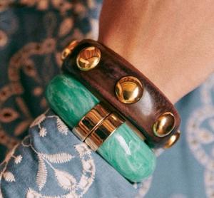 Modern Design Wooden and Resin Bangle Multiple Color Wooden Resin Bangle <b>for</b> Women and <b>Girls</b> <b>for</b> Hot Sale Products - Product Image 5