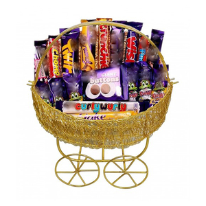 BOL DE SERVICE EN CHOCOLAT À PRIX DE GROS EN MÉTAL À DESIGN ATTRACTIF MARTELÉ MODERNE POUR LA MAISON ET NOËL - Product Image 3