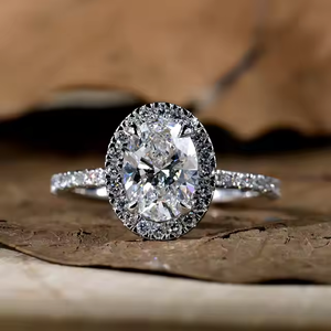 Anillo de Compromiso de Diamante Ovalado Certificado por IGI, Producto de Diamantes Sueltos de Aniversario de Boda, 1.44CT, EVS1 - Product Image 6