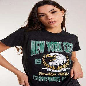 Premium Quality Custom Women's Washed Graphic T-Shirt Casual Print Design <b>Perfect</b> <b>Fit</b> for Winter Occasions - Product Image 1