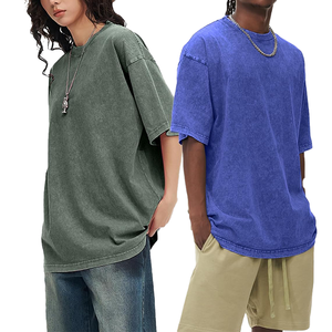 Gráfico personalizado 100% algodón Streetwear Vintage desteñido ecológico secado rápido Unisex peso pesado camiseta de pantalla de seda de gran tamaño - Product Image 2