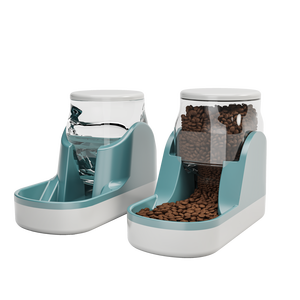 2 pacchetti automatico cane e gatto alimentatore in acciaio inox gravità acqua Dispenser & ciotola cibo per il campeggio - Product Image 2