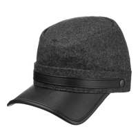 Gorra Kepi de algodón transpirable con trenza decorativa y botones laterales, perfecta para uniformes de moda o eventos de disfraces