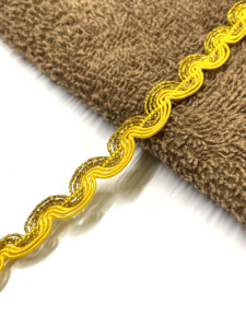 319008 colores múltiples de alta calidad para la opción 8mm 100% poliéster metálico Ric Rac encaje Trim - Product Image 4