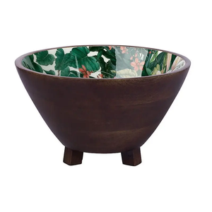 Vajilla de madera de nuevo diseño, vajilla interior impresa esmaltada, utensilios de cocina, cubiertos, ensaladera decorativa, diseño clásico - Product Image 2