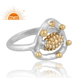 Anillo de Plata de Ley 925 de Diseño Moderno, Joyería de Diseño Personalizado para Mujer, Regalo para Ella, Fabricante de Joyería India - Product Image 4