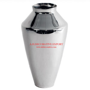 Jarrón en forma de botella niquelado de casta de aluminio, mesa antigua, jarrón decorativo para centro de mesa de boda, venta al por mayor - Product Image 1