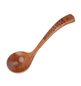 ทัพพีไม้อุปกรณ์ทำอาหารทัพพีขนาดใหญ่ช้อนผสมอาหารใช้ความร้อนสำหรับร้านอาหาร - Product Image 6