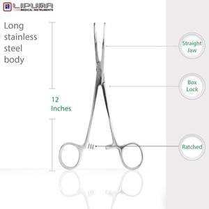 คีมหนีบเข็มสำหรับผ่าตัดทำจากสเตนเลสขนาด12นิ้ว - Product Image 6