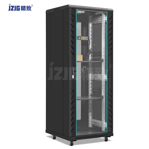 Chine Fabricant 27U armoire de porte en verre sur pied avec PDU, ventilateur et étagère