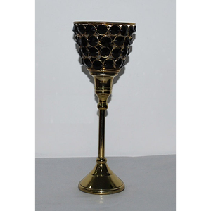 เชิงเทียนคริสตัลและโลหะเชิงเทียนขนาดกลางเหมาะสำหรับการตกแต่งบ้านในร่มและกลางแจ้ง - Product Image 6