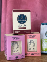 Café vietnamien spécial en boîte, café filtre décaféiné Dalakon Da Sar Arabica, torréfaction moyenne, goût acide, café moulu traditionnel