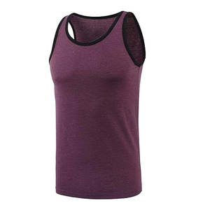 Camiseta sin mangas básica para hombre, camisetas informales de algodón con cuello cuadrado - Product Image 3