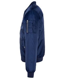 Chaqueta Bomber Premium de Alta Calidad para Hombre, Estilo Urbano, Color Sólido, Cuello Alto, Nylon, Venta al Por Mayor - Product Image 4