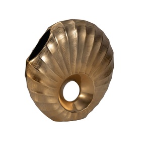 Florero de aluminio pulido Vintage moderno hecho a mano, macetas de Metal hechas a mano para fiesta, boda, evento, jarrón de suelo - Product Image 2