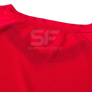 ชุดเสื้อฟุตบอลแบบกำหนดเองเสื้อฟุตบอลระบายอากาศได้และกางเกงขาสั้นสำหรับการฝึกเป็นทีม - Product Image 6