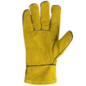 Gants de sécurité industriels pour hommes JNM SAFETY JNM-586 en cuir rouge certifiés CE, antistatiques, anti-vibrations, 11 oz, très résistants - Product Image 4