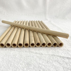 Pajitas de Bambú Talladas Biodegradables, Pajitas de Bambú 100% Naturales y Orgánicas, Pajitas de Fibra con Grabado Láser - Product Image 1