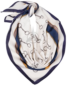 Designer Luxury Satin <b>Scarf</b> for Women 100% Satin Silk Hijab <b>Large</b> Square Designer Digital Printed Logo Square Style OEM - Product Image 2