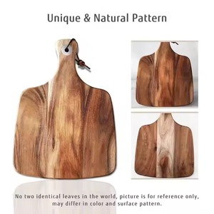 Planche à découper en bois et en marbre avec finition naturelle lisse, idéale pour la préparation des aliments en cuisine, la découpe et la cuisine raffinée à la maison - Product Image 5