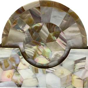 Vente chaude ensemble de 4 sous-verres personnalisés en bois de nacre de couleur naturelle pour usage domestique - Product Image 3