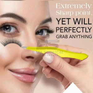 Pinzas de Cejas de Acero Inoxidable de Alta Calidad con Logotipo Personalizado, Punta Puntiaguda para una Depilación Precisa, Salones de Belleza, Uso Personal - Product Image 2