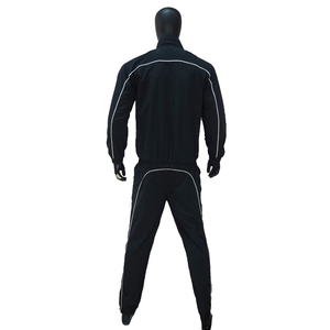 High Quality Custom Unisex Two-Piece Set Winter Solid Tracksuit Lightweight Breathable Nylon Zip Windbreaker Sweatsuit Front - Product Image 2