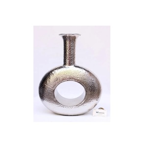 Unique Waves Design brass Flower <b>Vase</b> with Natural Brass Finishing Floor and Table Decorative Flower <b>Vase</b> ( Set of 2 ) IQBAL COL - Product Image 3