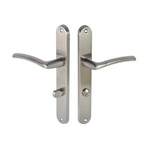 Poignée de porte GAMET ADULAR DH96-14WC72-G7-BL, WC universel, nickel brossé - Product Image 1