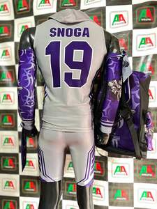 Maillot de football américain, maillot de supporter, broderie par sublimation, grande taille, uniforme de fan, photos réelles, usine du Pakistan - Product Image 5