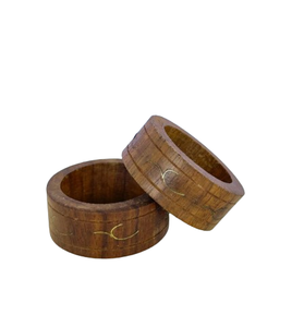 Anneaux de serviette en bois de meilleure qualité pour la table à manger d'hôtel de mariage à domicile-Vente en gros Partyware Rond de serviette en bois - Product Image 1