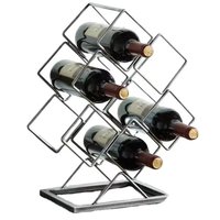 Support de casier à vin mural pour le stockage de bouteilles de champagne et la décoration de table dans les hôtels et les bars à la maison