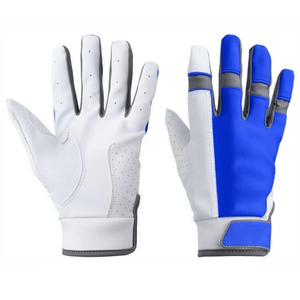 Gants de frappe de baseball à sangle courte blancs et rouges les plus vendus équipement de baseball hautement durable pour jeunes adultes - Product Image 4