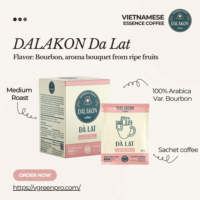 Hoogwaardige Premium DALAKON Vietnamese Arabica Bourbon Gewassen Verwerkte Gemalen Koffie - Medium Branding, Zure Smaak