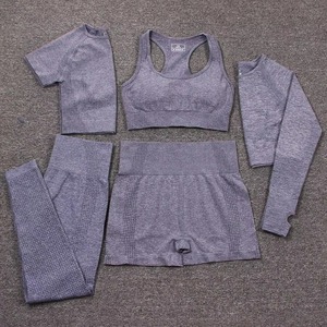 <b>Women</b> <b>Crop</b> Top and <b>Leggings</b> Set Sportswear Custom Logo <b>Women</b> Tracksuit Workout Gym Clothing Sports Bra Shorts 2025 <b>Leggings</b> - Product Image 1
