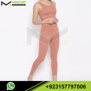 Ensemble de soutien-gorge et Leggings de Yoga pour femmes, vêtements d'entraînement personnalisés, grande taille - Product Image 4