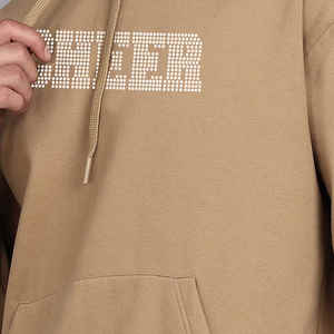 Sweat à capuche durable de qualité supérieure pour hommes avec strass Fabricant d'usine Sweat à capuche surdimensionné avec strass décontracté pour hommes - Product Image 5