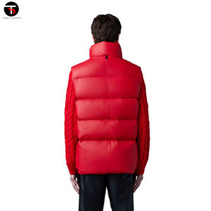 OEM Logo personnalisé sans manches bulle gilet veste hommes de haute qualité chaud hiver gilets respirant nylon tricoté impression Sport - Product Image 4