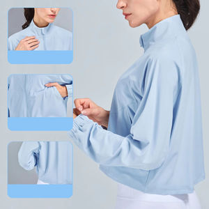 Chaqueta Deportiva Ajustada Elástica de Secado Rápido para Mujer, Ropa de Gimnasio, Chaqueta Atlética de Otoño para Mujer, Ropa Deportiva para Entrenamiento al Aire Libre - Product Image 2