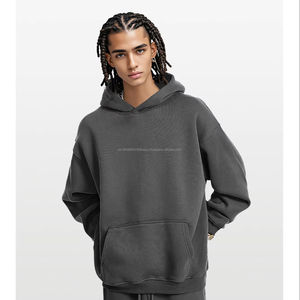 Hot <b>Sale</b> Oversized Hoodie Dropped Shoulders Custom Logo 100% Heavyweight High Quality Cotton Washable Autumn Season Hooded - Product Image 4